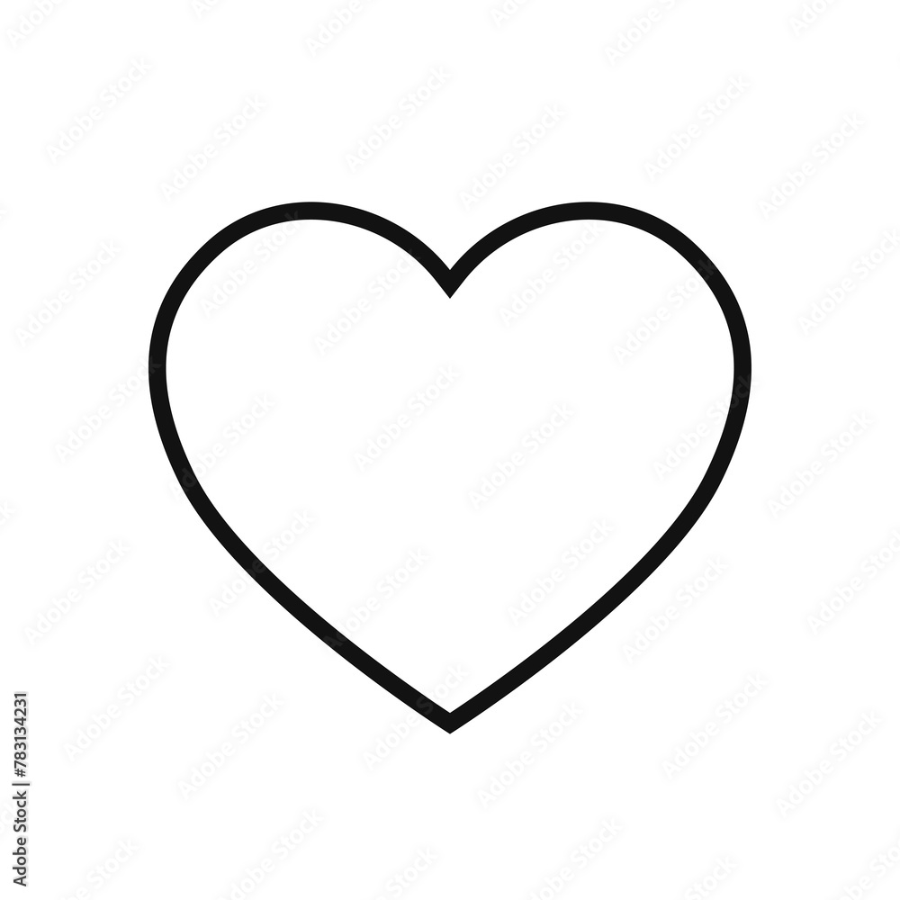 Heart outline icon Heart outline icon