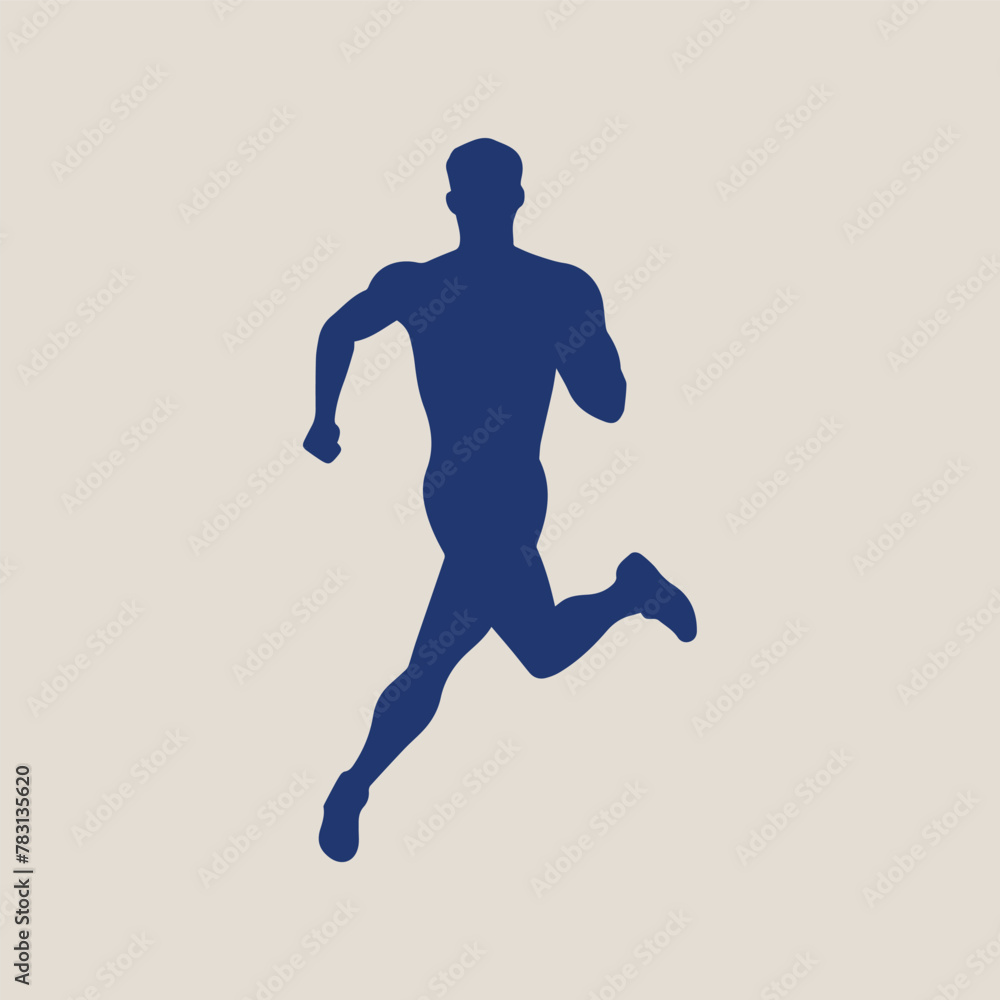Running Men black icon run sport vector design.