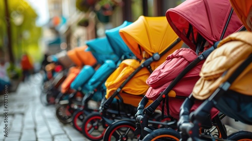 Vibrant Array of Strollers and Baby Gear for the Journey Ahead