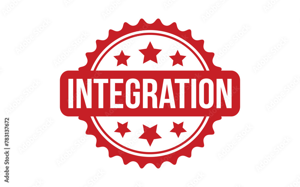 Integration rubber grunge stamp seal vector Integration rubber grunge stamp seal vector