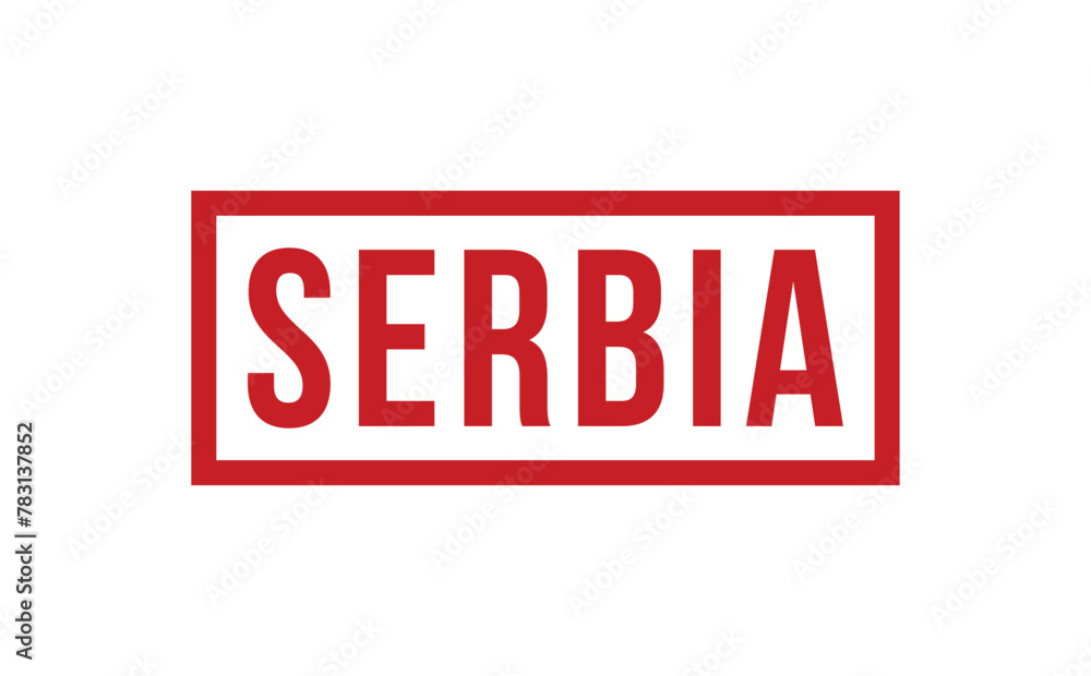 Serbia Rubber Stamp Seal Vector Serbia Rubber Stamp Seal Vector