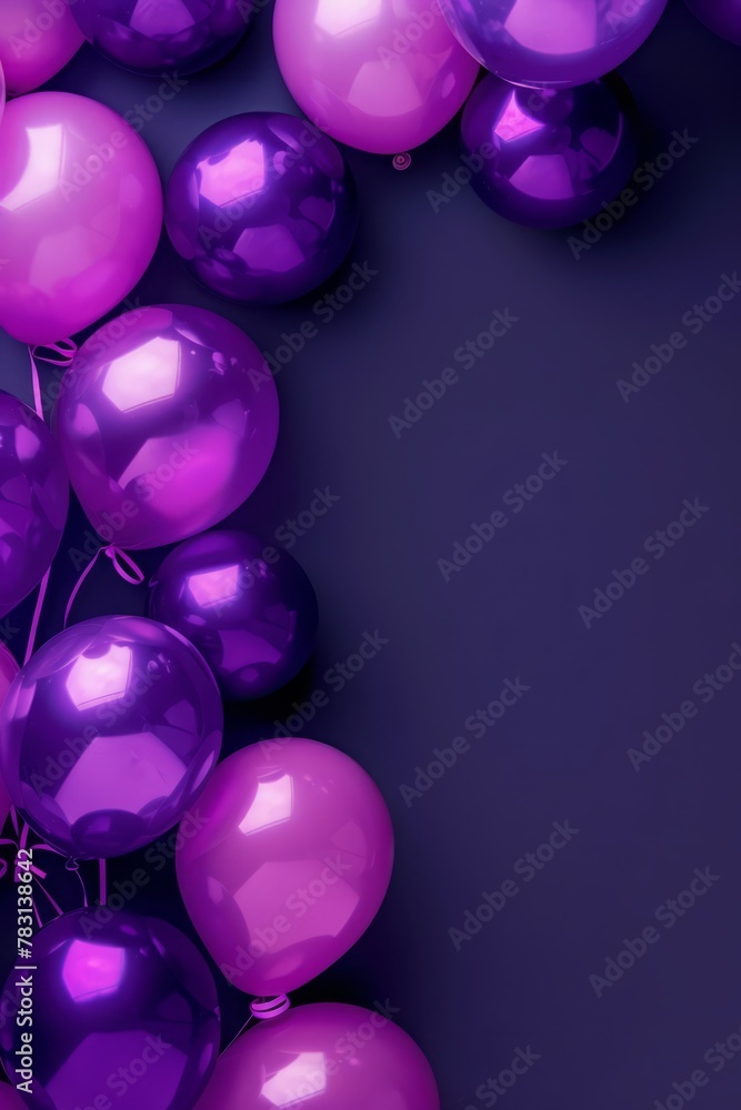 Fototapeta premium Shopping Festival Gift Design Material: Purple Balloon Background