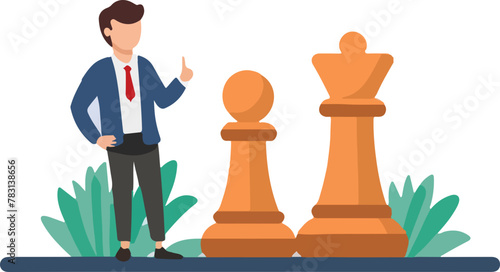 business strategy concept, best choise