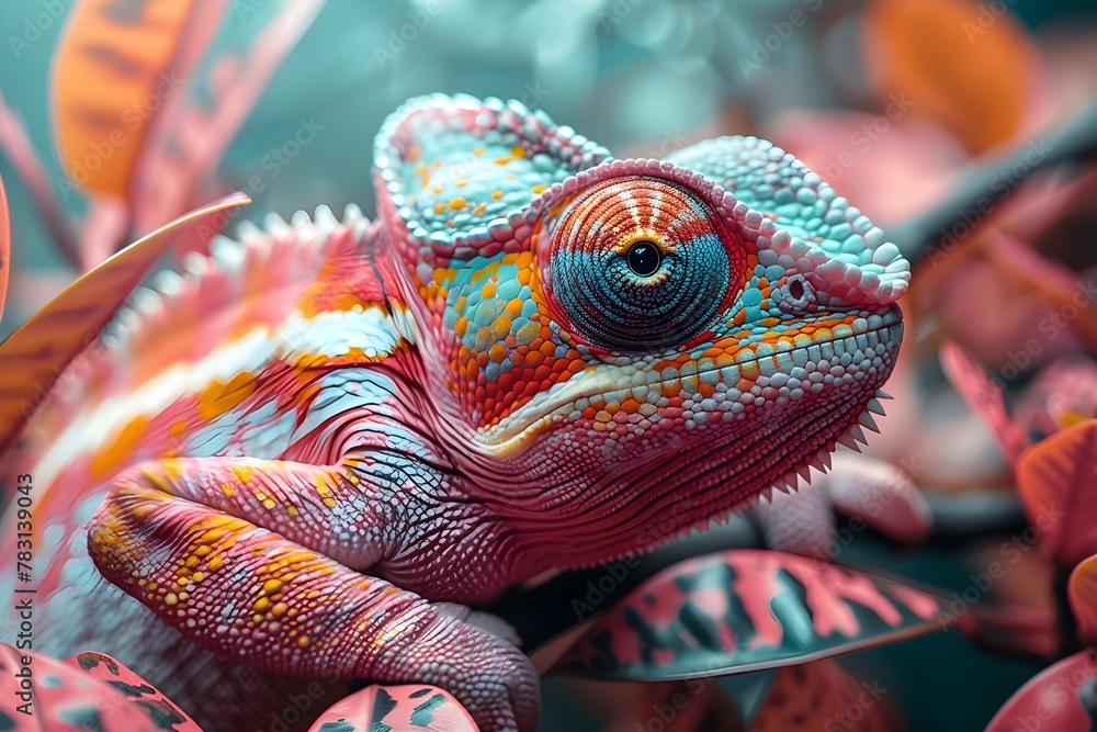 Chameleon Mastery: Art of Camouflage. Concept Chameleon Behavior, Habitat Adaptation, Camouflage Techniques Chameleon Mastery: Art of Camouflage. Concept Chameleon Behavior, Habitat Adaptation, Camouflage Techniques