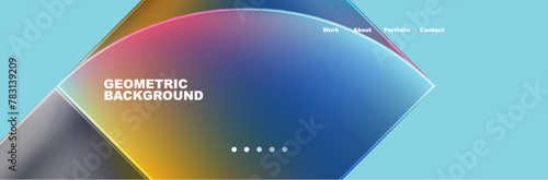 Electric blue circle on azure background, macro photography