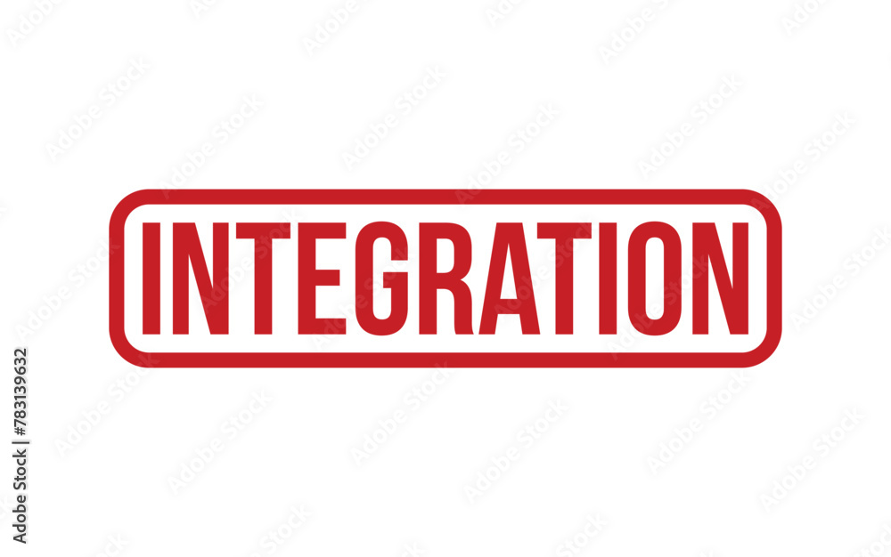 Red Integration Rubber Stamp Seal Vector Red Integration Rubber Stamp Seal Vector