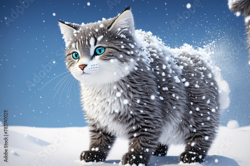 Snowy Kitten.