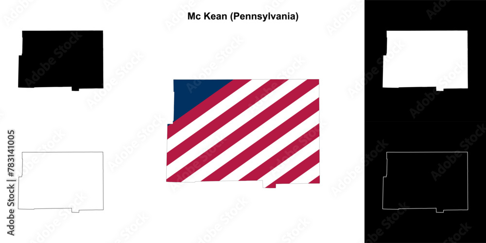 Mc Kean County (Pennsylvania) outline map set Mc Kean County (Pennsylvania) outline map set