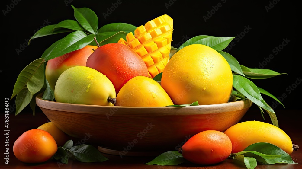 vibrant tropical mango fruit
