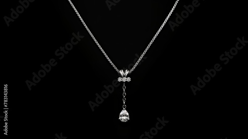 pendant silver chain necklace photo