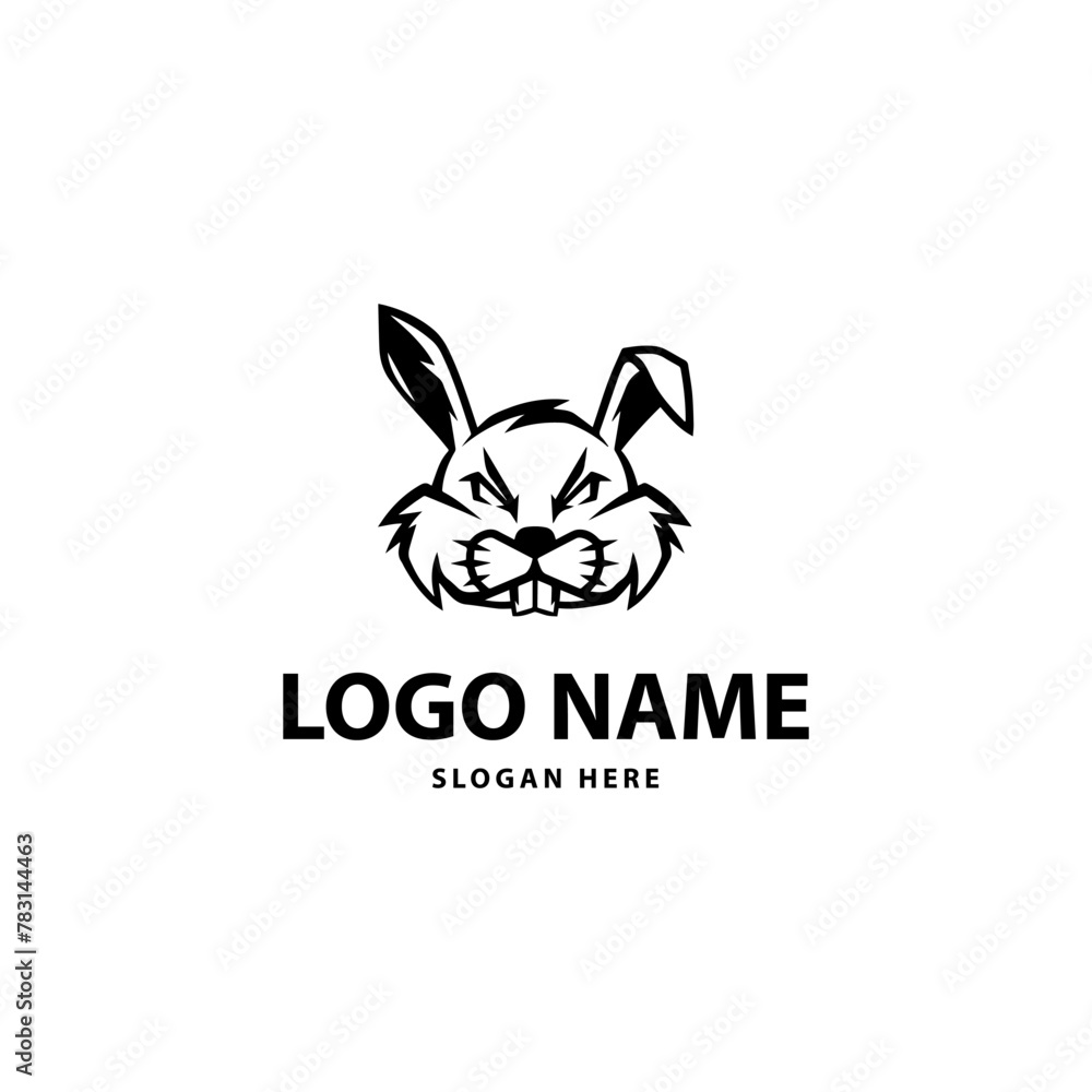 Fototapeta premium ANIMAL logo design template vector. ANIMAL Business abstract connection vector logo. ANIMAL icon circle logotype 