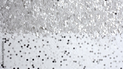canvas silver confetti white background © vectorwin