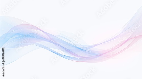 Abstract pastel background with soft color waves and flowing ribbons, creating an elegant and dreamy atmosphere for design or presentation. 