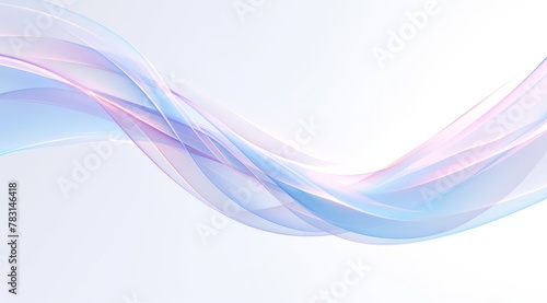 Abstract pastel background with soft color waves and flowing ribbons, creating an elegant and dreamy atmosphere for design or presentation.