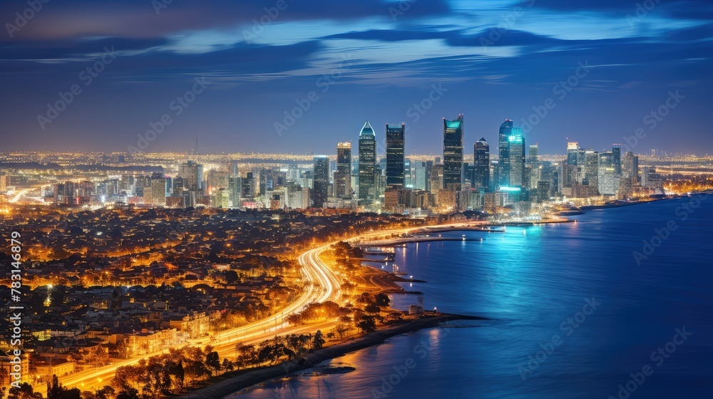 Fototapeta premium cityscape israel light