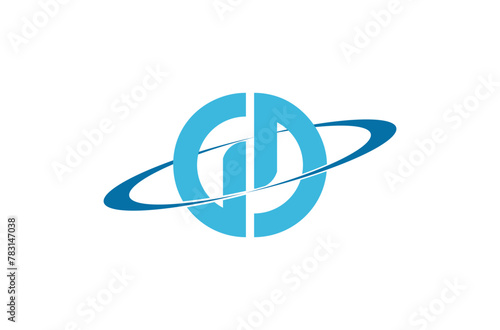 Initials GD garden technology, logo design inspiration