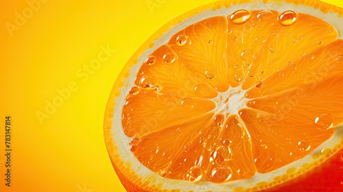 zest orange yellow background