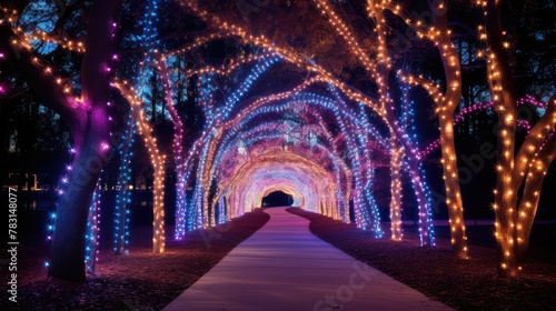 park christmas light show © vectorwin
