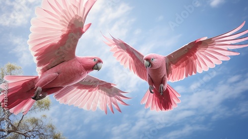 soar pink cockatoo photo