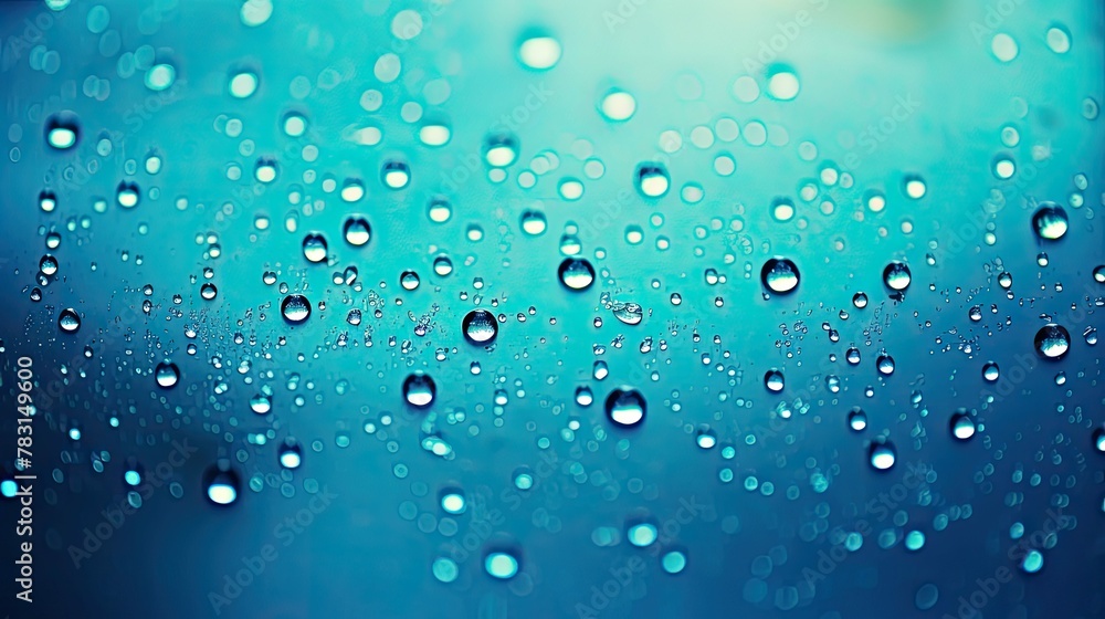 droplets blue and teal background