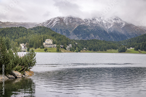 View of Lake St. Moritz, Switzerland