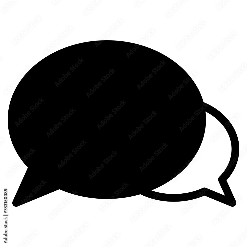 Chat vector icon. Talk speech bubble icon Chat vector icon. Talk speech bubble icon