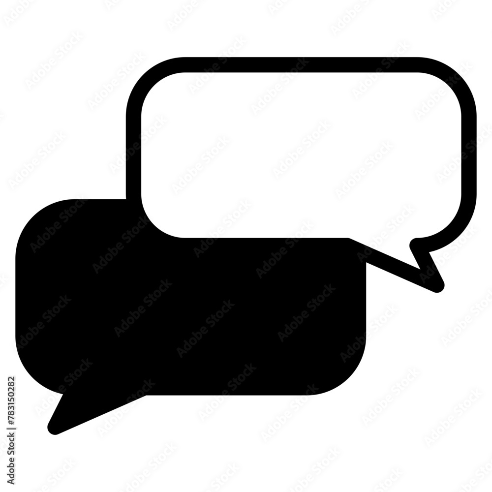 Chat vector icon. Talk speech bubble icon Chat vector icon. Talk speech bubble icon