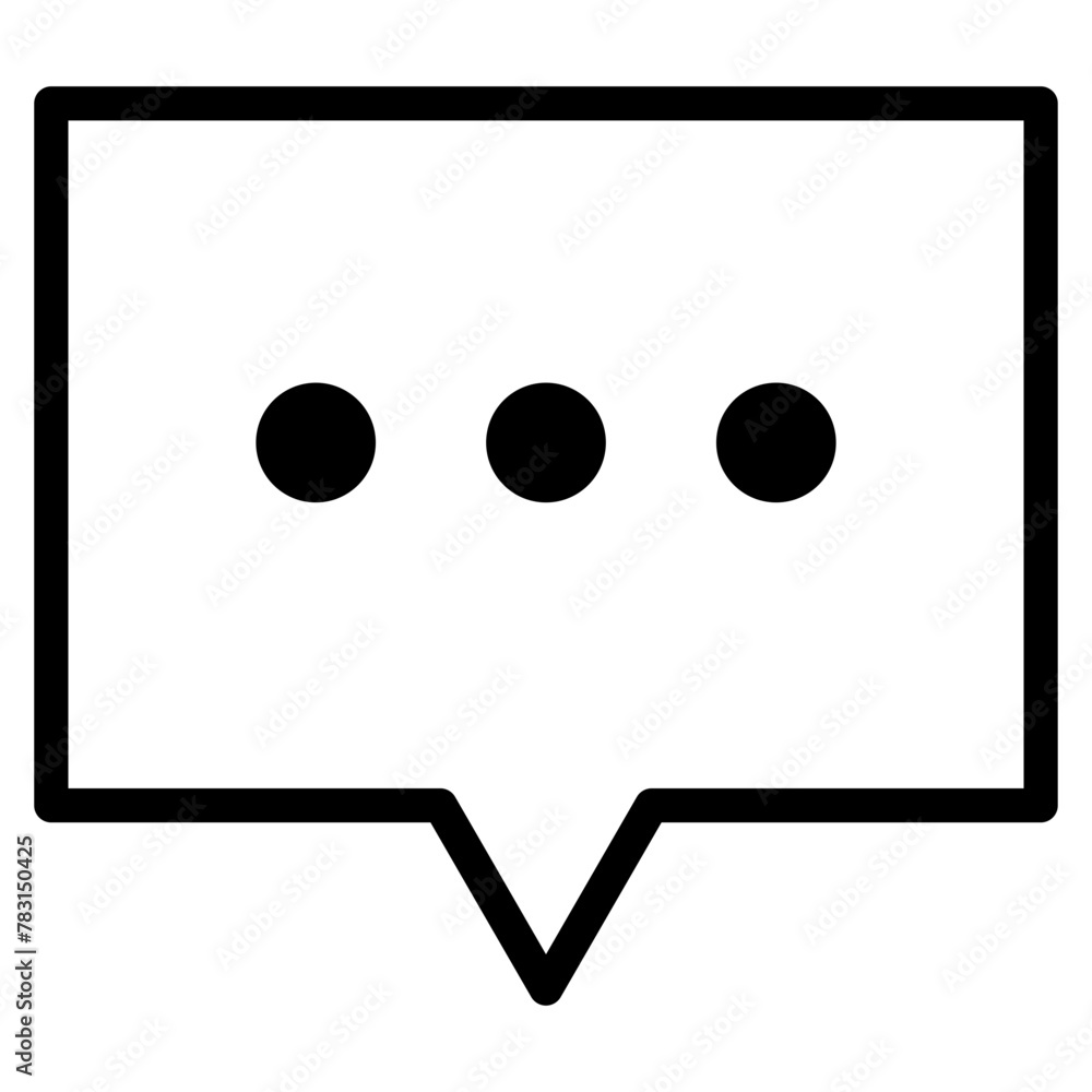 Chat vector icon. Talk speech bubble icon Chat vector icon. Talk speech bubble icon