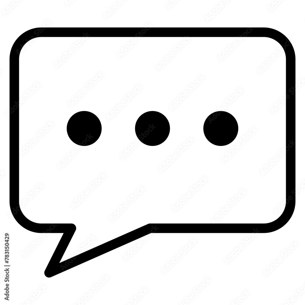 Chat vector icon. Talk speech bubble icon Chat vector icon. Talk speech bubble icon