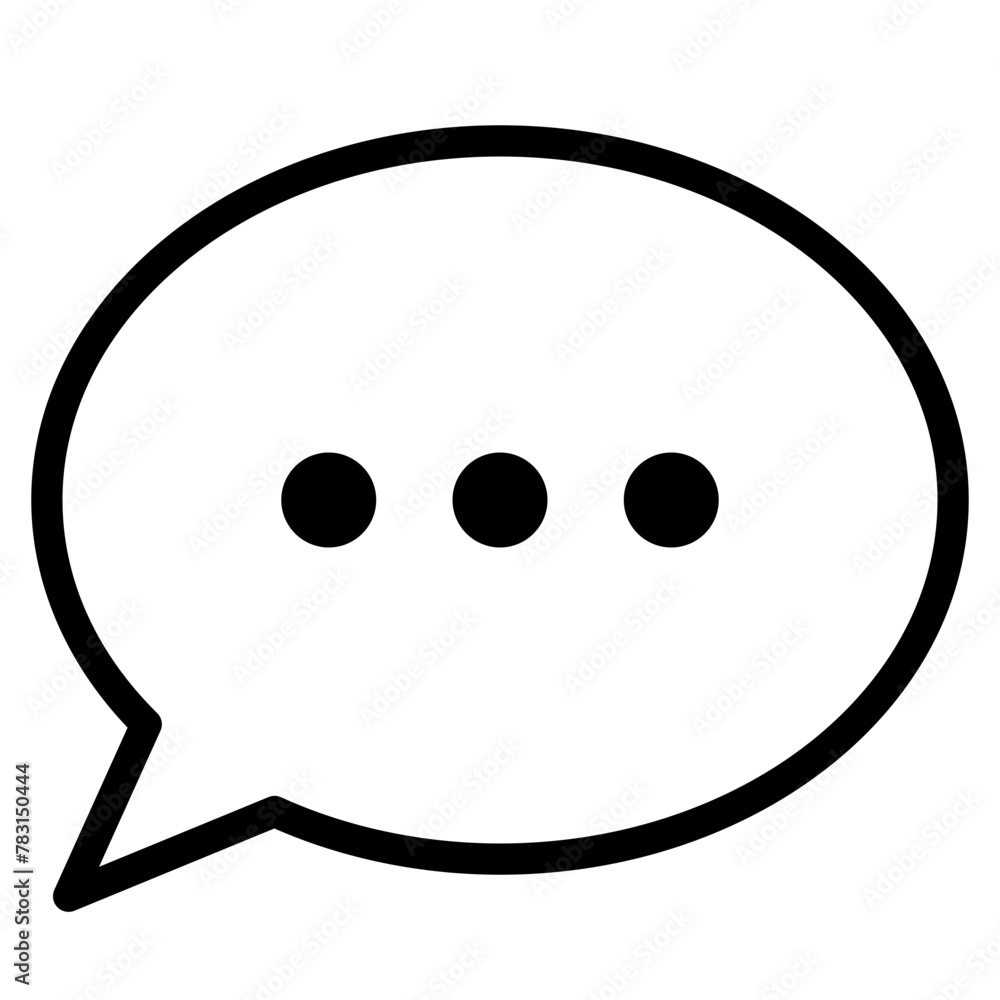 Chat vector icon. Talk speech bubble icon Chat vector icon. Talk speech bubble icon