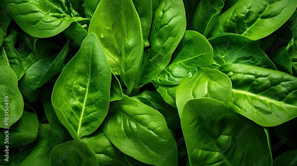 Fototapeta premium sunlight leaf spinach green