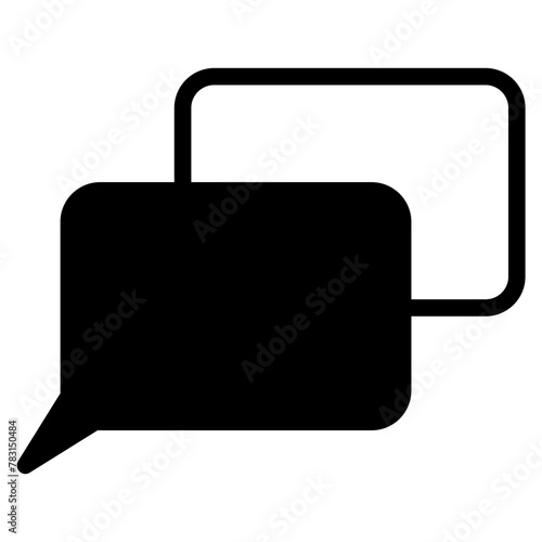Chat vector icon. Talk speech bubble icon