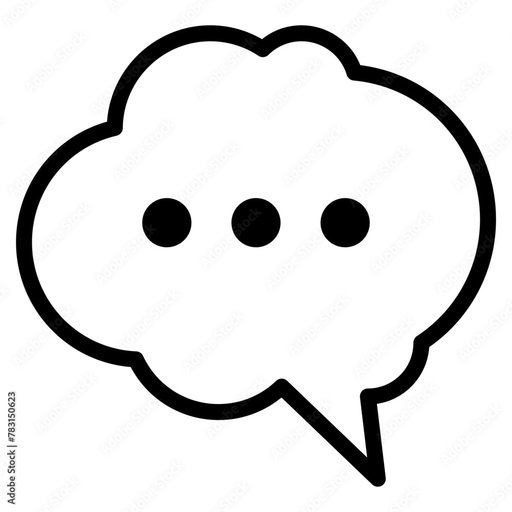 Chat vector icon. Talk speech bubble icon Chat vector icon. Talk speech bubble icon