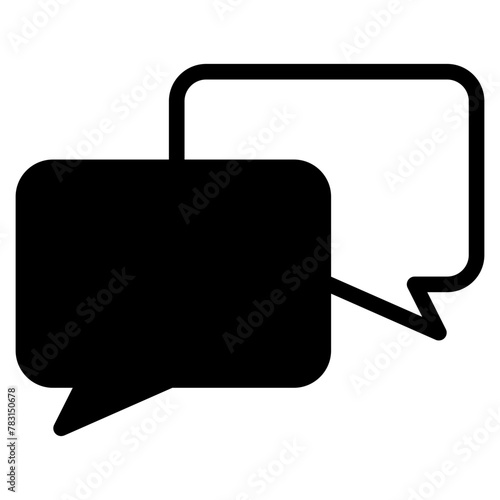 Chat vector icon. Talk speech bubble icon