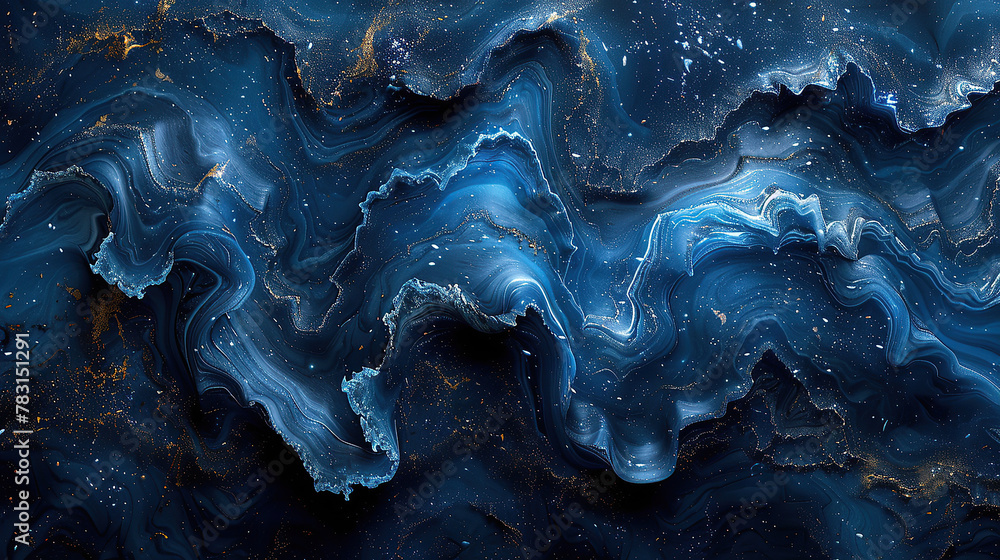 Fototapeta premium blue marble texture abstract background