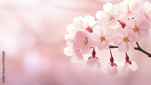 pink japanese cherry background