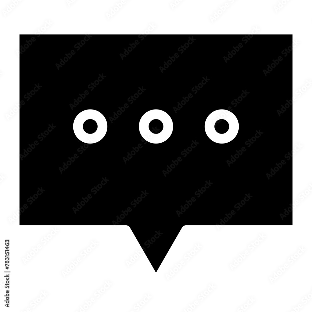 Chat vector icon. Talk speech bubble icon Chat vector icon. Talk speech bubble icon