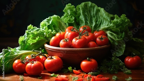 fresh organic tomato red