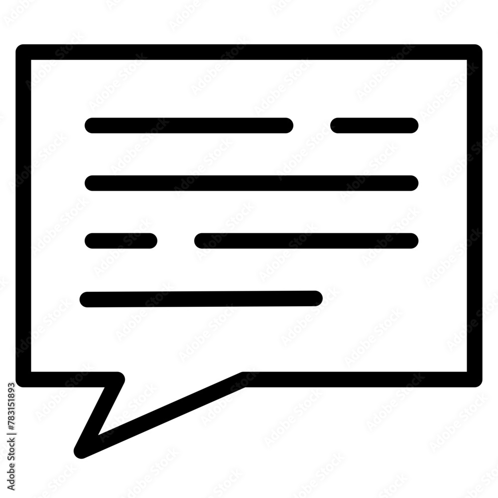 Chat vector icon. Talk speech bubble icon Chat vector icon. Talk speech bubble icon