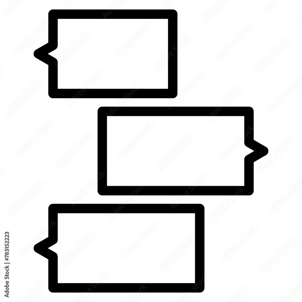 Chat vector icon. Talk speech bubble icon Chat vector icon. Talk speech bubble icon