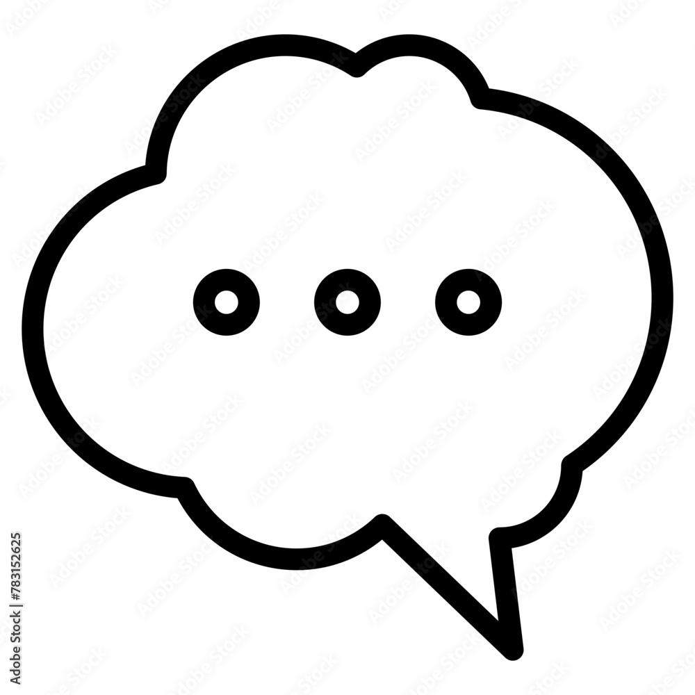 Chat vector icon. Talk speech bubble icon Chat vector icon. Talk speech bubble icon