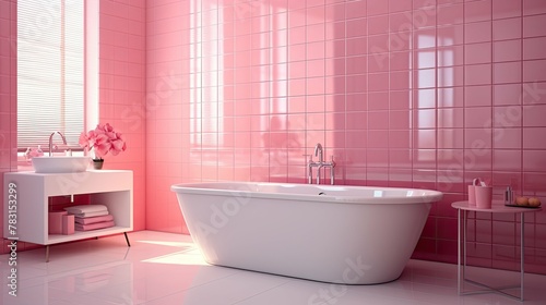 playful pink tile