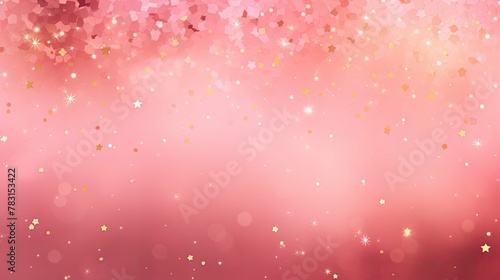 deep pink background with stars
