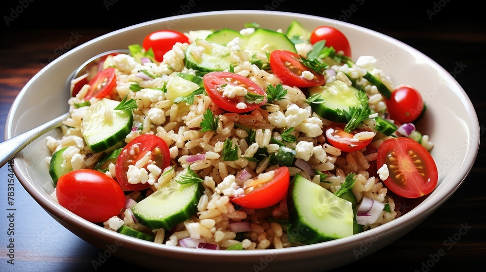 cherry whole grain brown rice dish