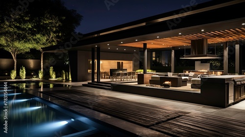 area luxury house dark © vectorwin