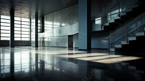 abstract blurred building interior