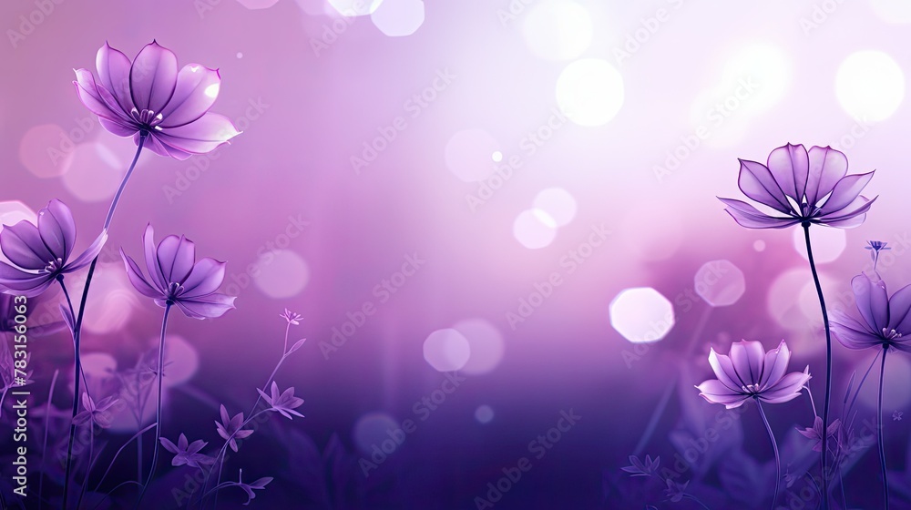 Fototapeta premium leaves purple tech background