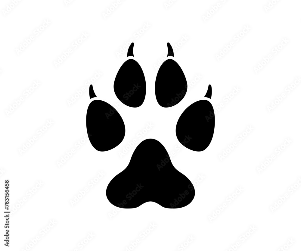Wolf paw print. Wolf tracks. Wolf footprint. Wolf paw print. Wolf tracks. Wolf footprint.