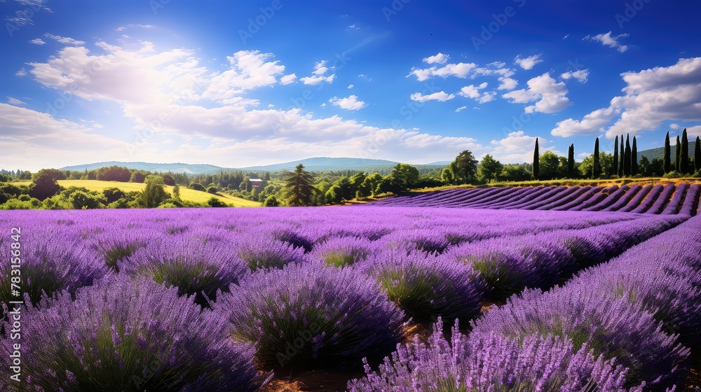 Obraz premium lavender beautiful flower farm
