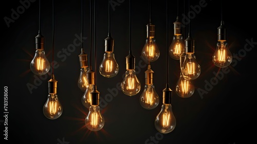 visually hanging light bulb